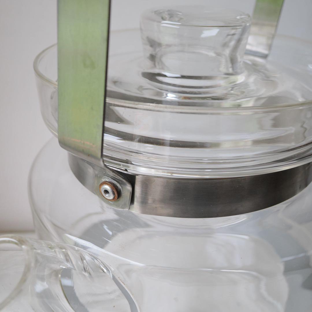 美品Signe Persson Melinガラスティーポットウォーマーセット北欧