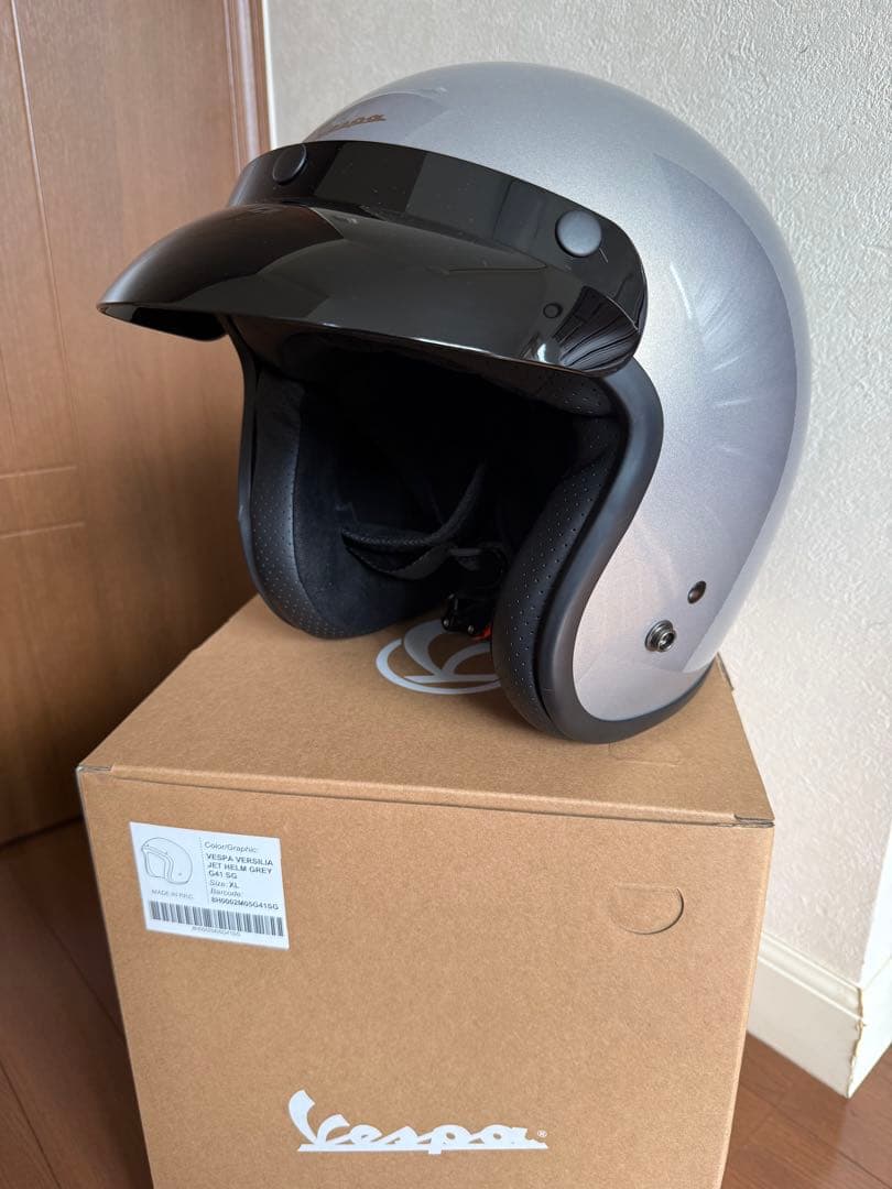 新品未使用　Vespa VERSILIA ジェットヘルメット XL グレー