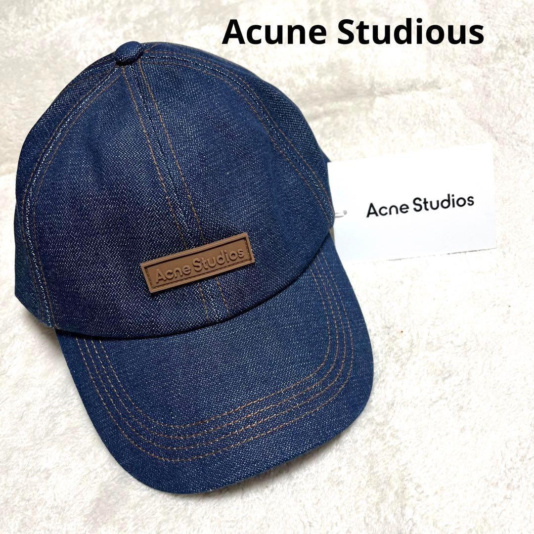 新品未使用 Acune Studious キャップ帽子 デニム