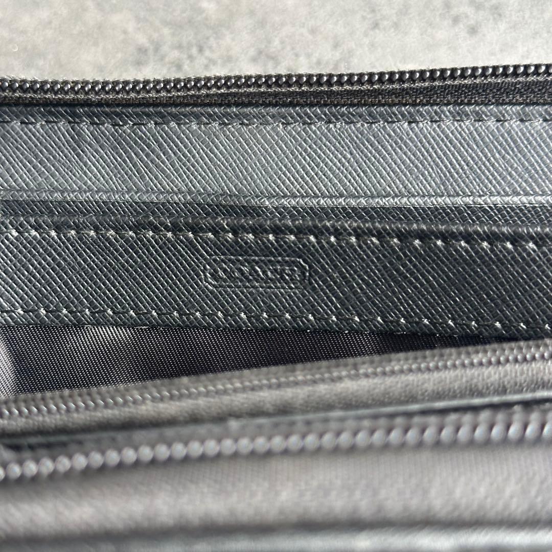 COACH ファティーグカモフラージュ柄　ラウンドジップ　長財布