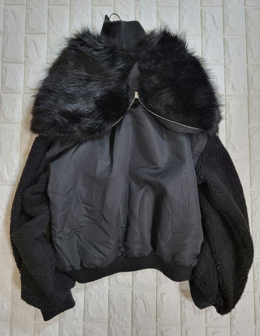 RASVOA ファイヤーマンボアフライトジャケット N-2B黒 y2k サイズＦ