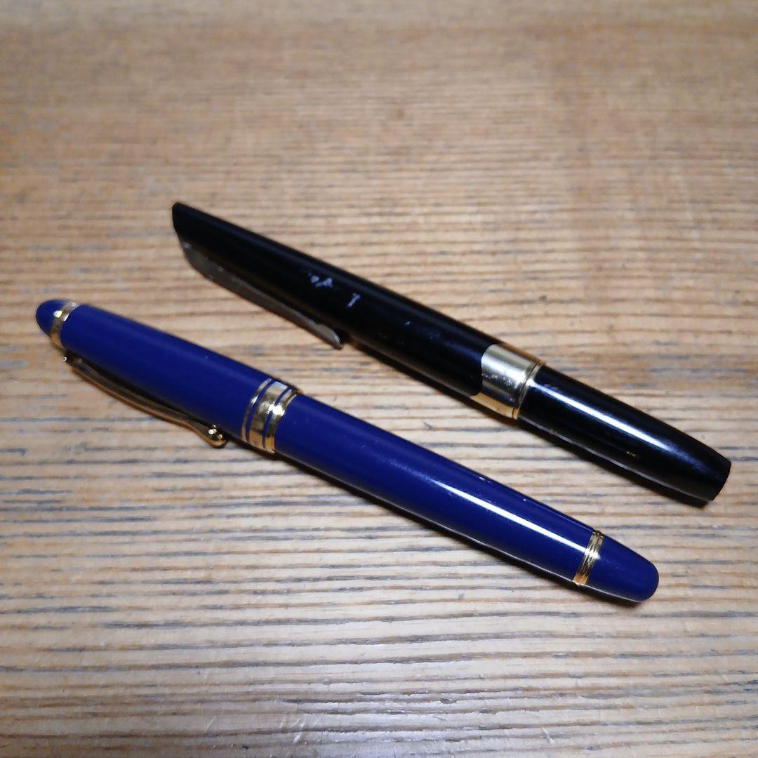 【14金】PILOT、プラチナ万年筆 【ジャンク品】2本セット【14K】