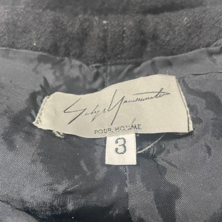 ヨウジヤマモト yohji yamamoto パンツ　黒　3