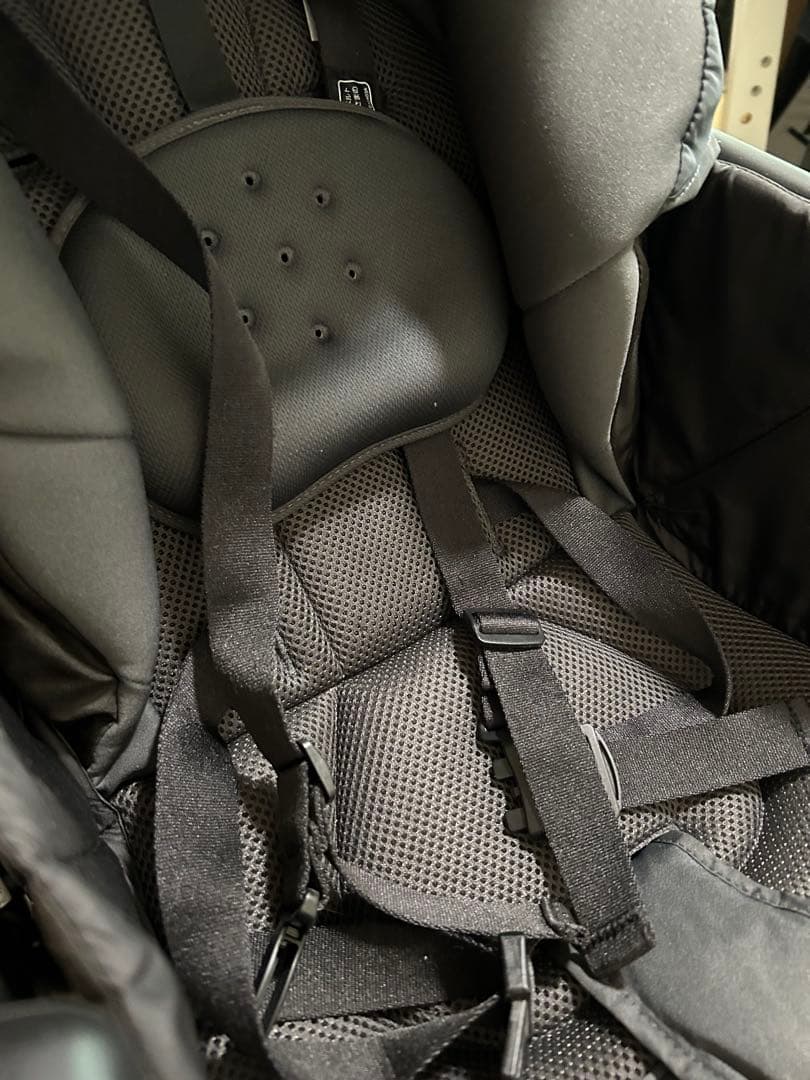 【超美品！】Aprica カルーンエアー 延長ハンドル付 グレー アニマル柄