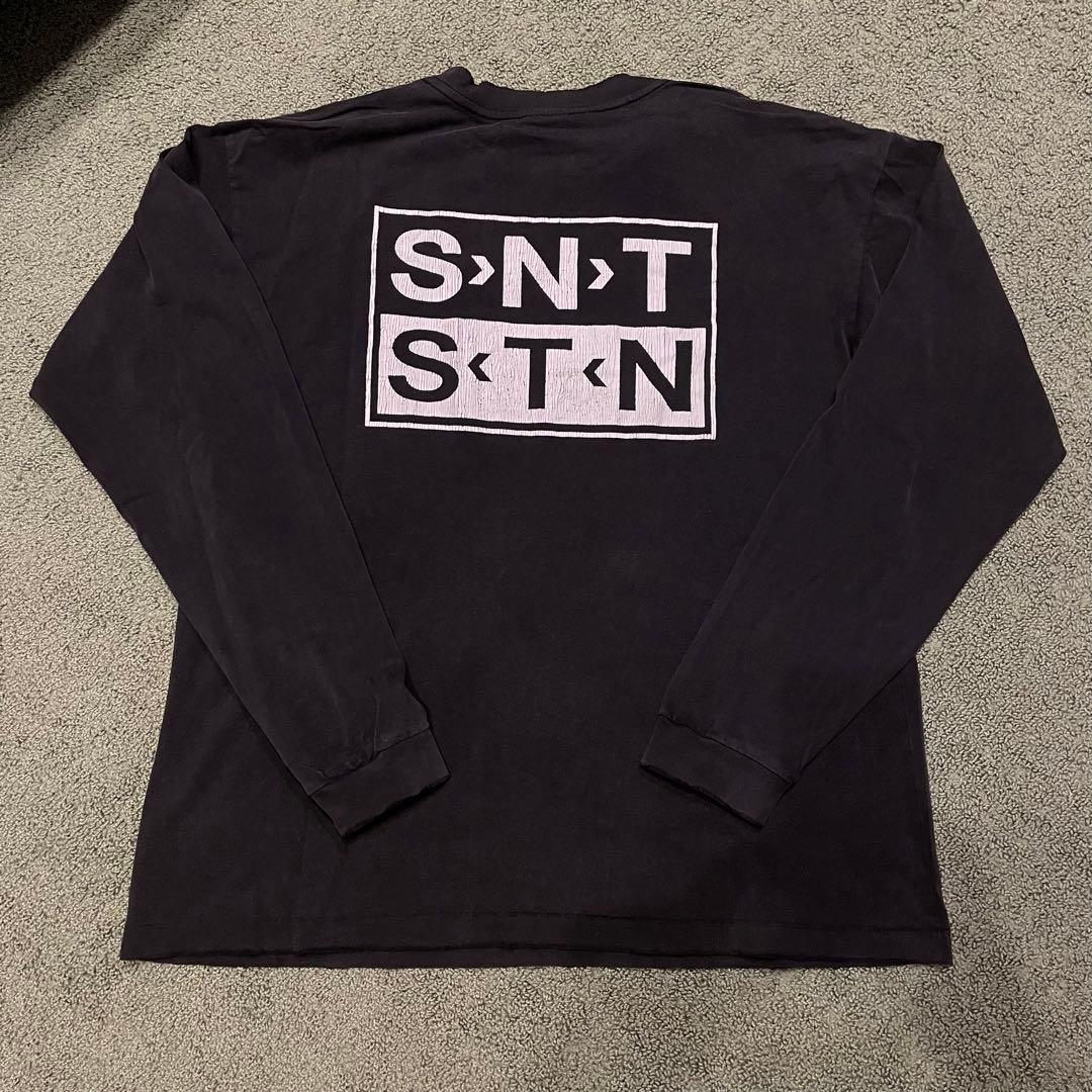 SAINT ロングスリーブカットソー ブラック　長袖ロンT