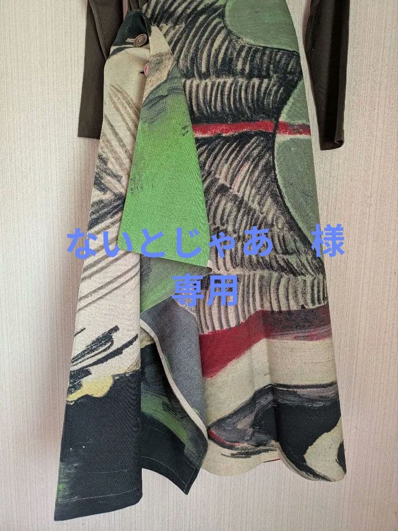 ないとじゃあ様 Y's 斬新なプリント柄ポンチョor ラップスカート　２ＷＡＹ