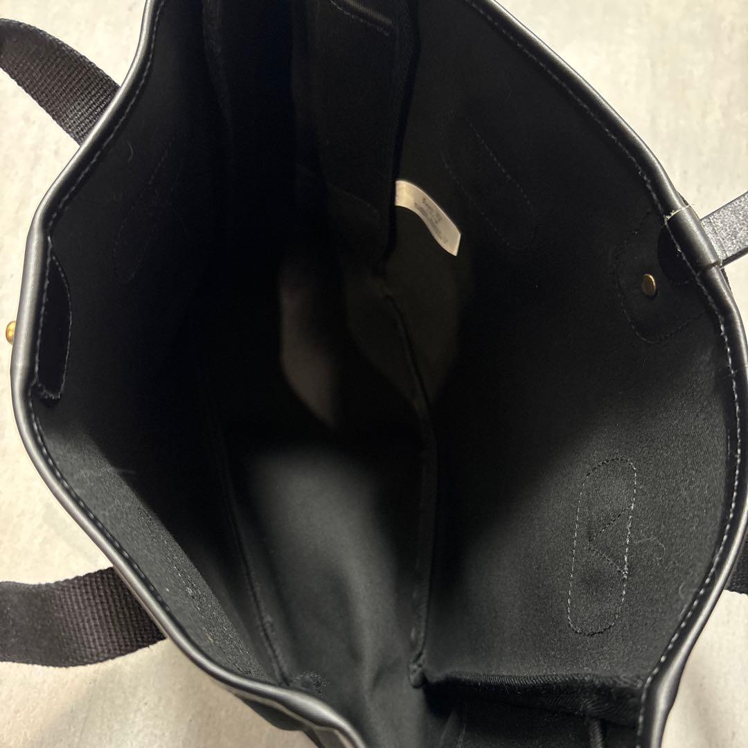 Brady ブラックキャンバストートバッグ Made in England