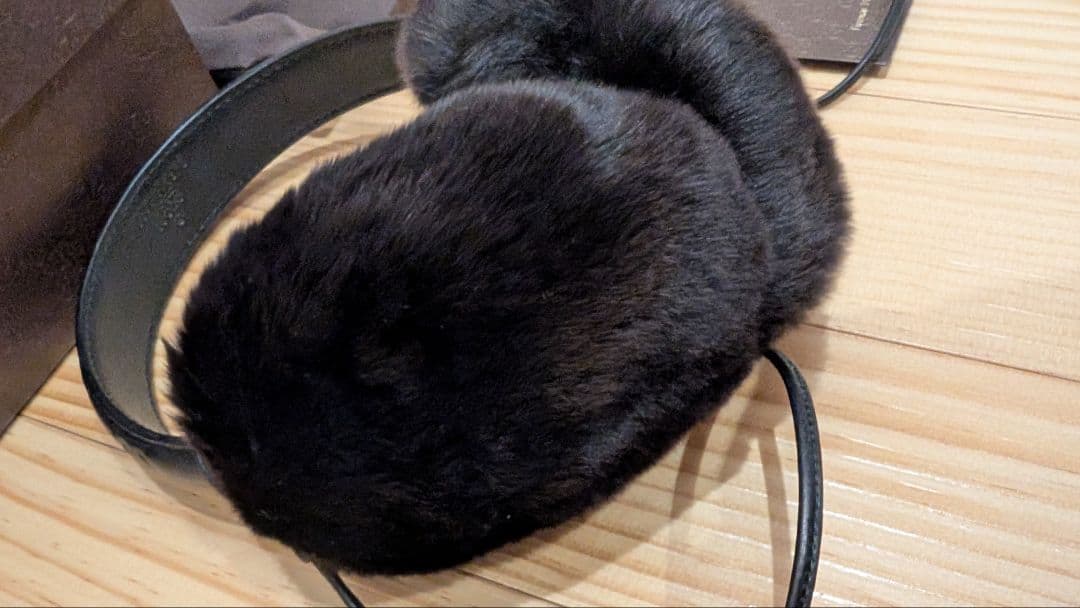 最終価格　未使用　保管品　GUCCI グッチ　ブラック　ファー　イヤーマフ