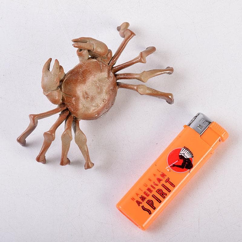 能登七尾　城山焼　國下三郎作　蟹　箱付　Z　8537