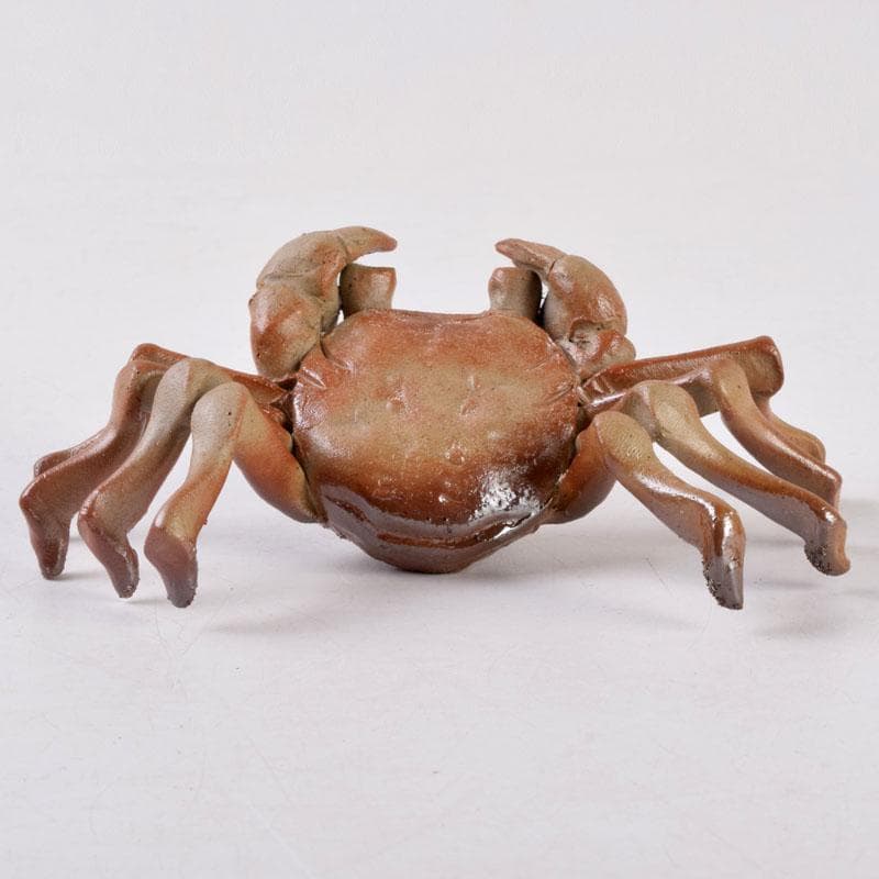 能登七尾　城山焼　國下三郎作　蟹　箱付　Z　8537
