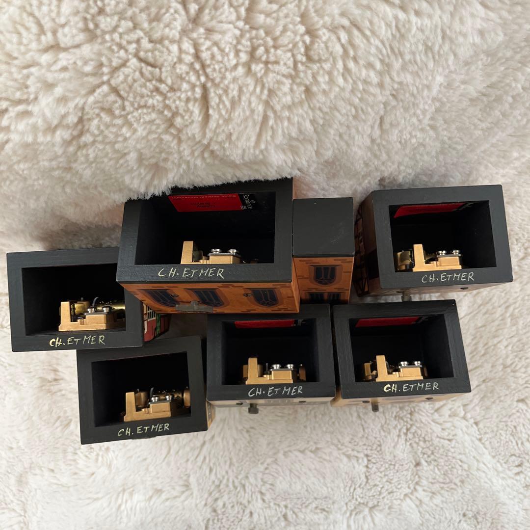 木製オルゴールセット 12個 ドイツ建物