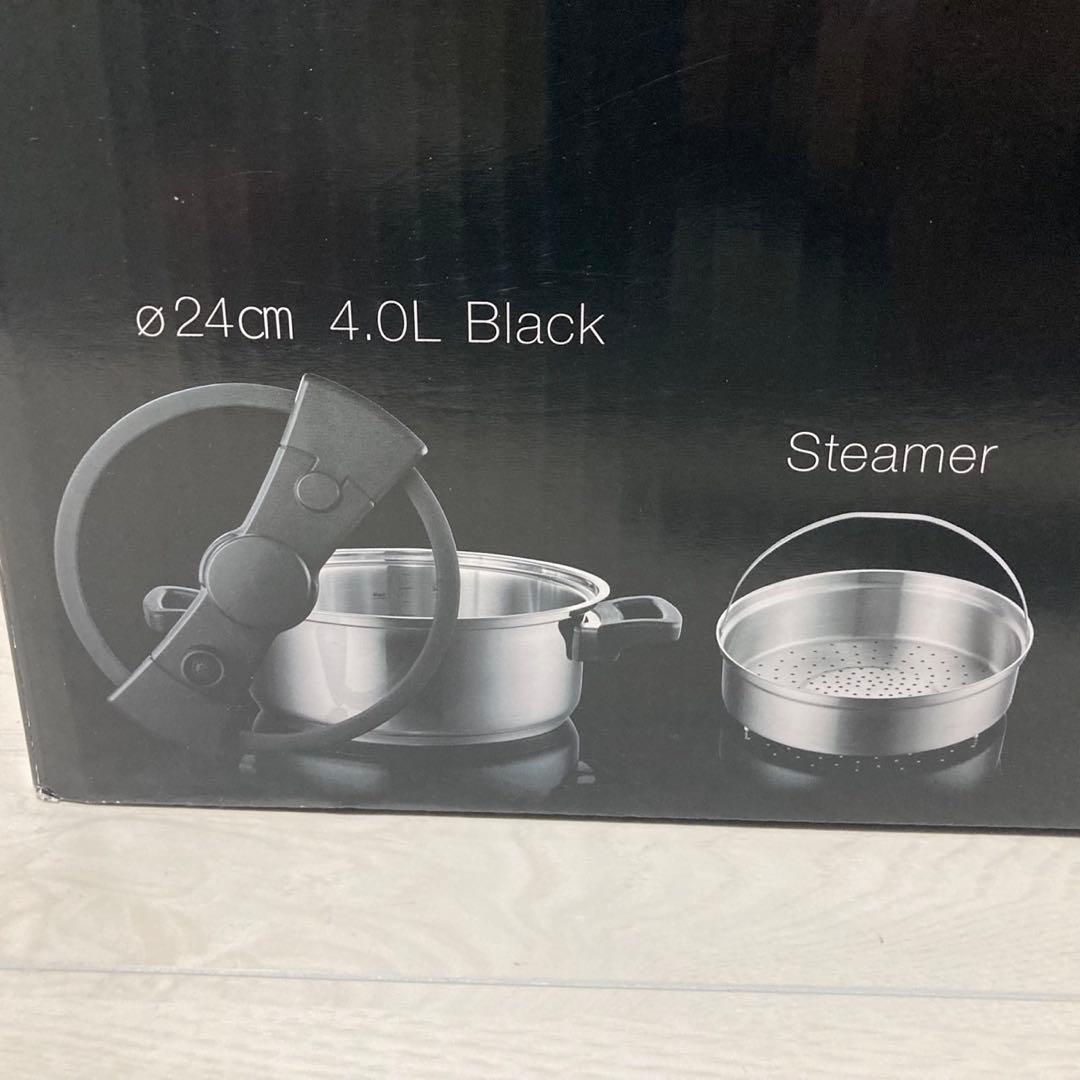 クイッカークッキング ブラック 24㎝ 4.0L