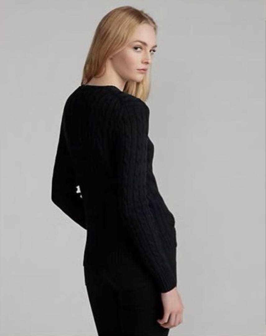 極美品✳︎ポロラルフローレン現行近年モデル白ポニーSケーブルセーターニット正規品