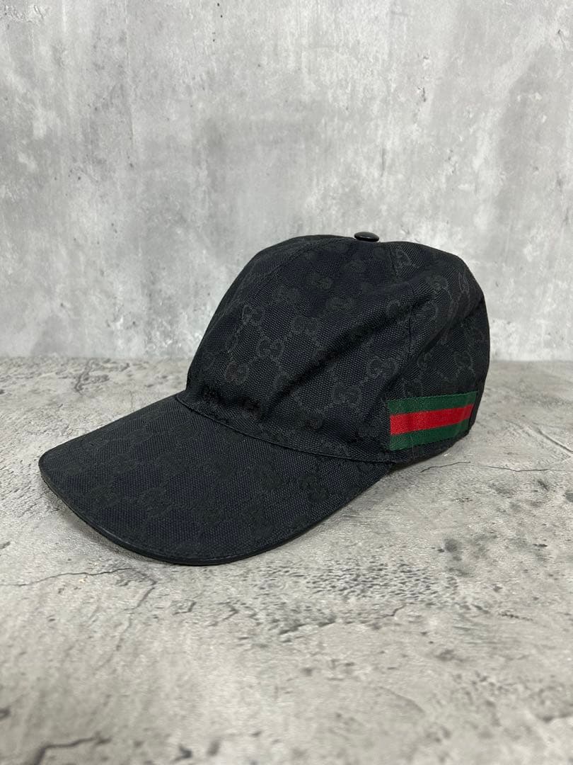 GUCCI グッチ ベースボールキャップ 58cm ブラック
