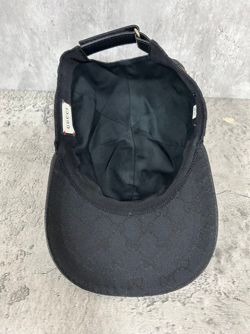 GUCCI グッチ ベースボールキャップ 58cm ブラック