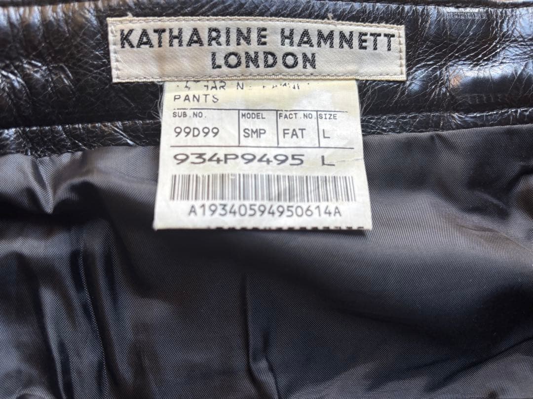 KATHARINE HAMMNETT LONDON レザーパンツ