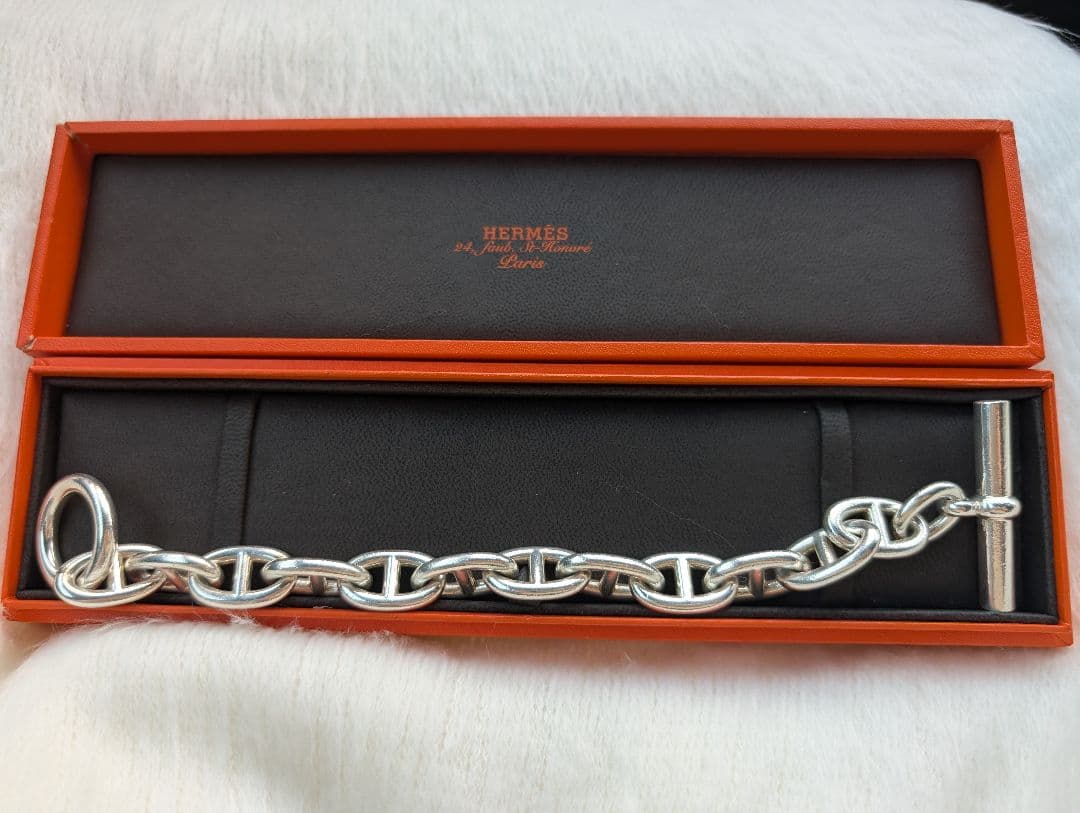 HERMES シェーヌダンクルブレスレットTGM12コマ