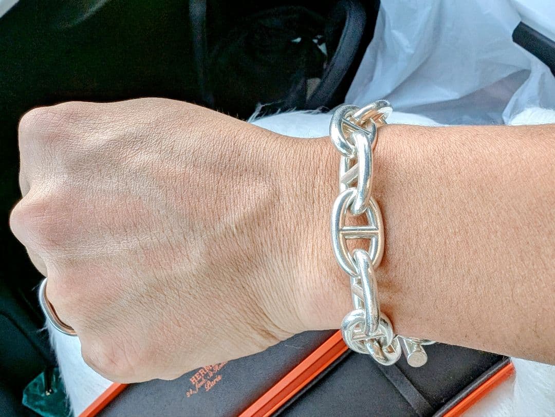 HERMES シェーヌダンクルブレスレットTGM12コマ