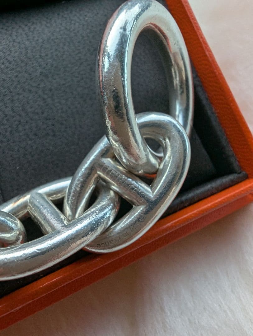 HERMES シェーヌダンクルブレスレットTGM12コマ