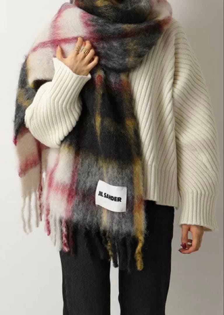 jilsander マフラー　スカーフ　モヘア　モヘヤ