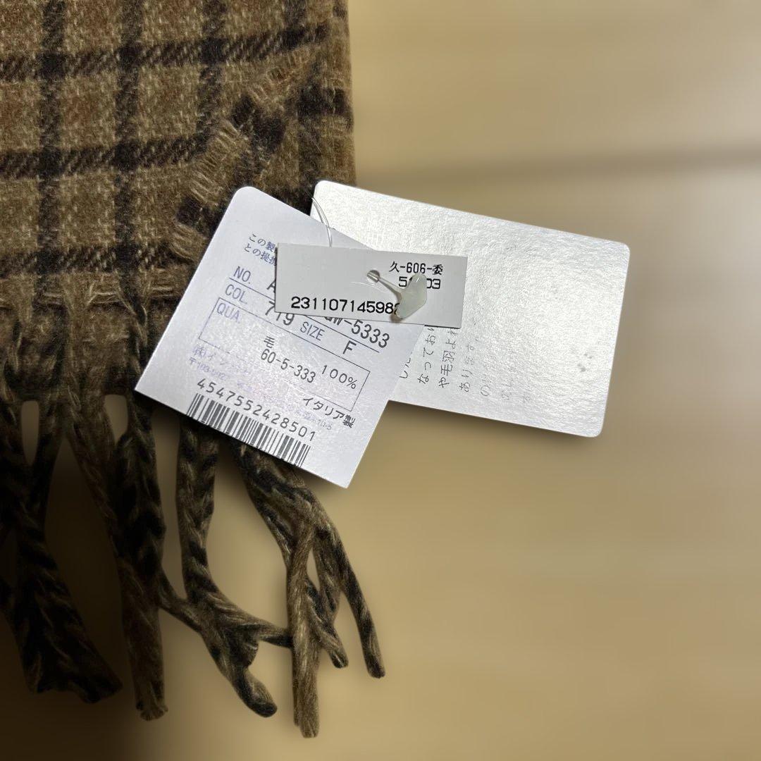 新品　Polo Ralph Lauren ポニー　カシミヤ入　チェック マフラー