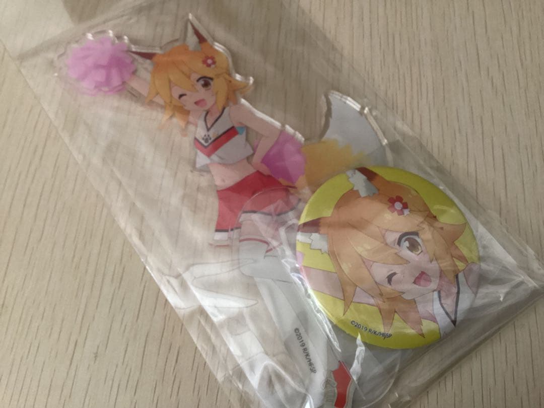 世話やきキツネの仙狐さん アクリルフィギュア缶バッジセット チアガールver.