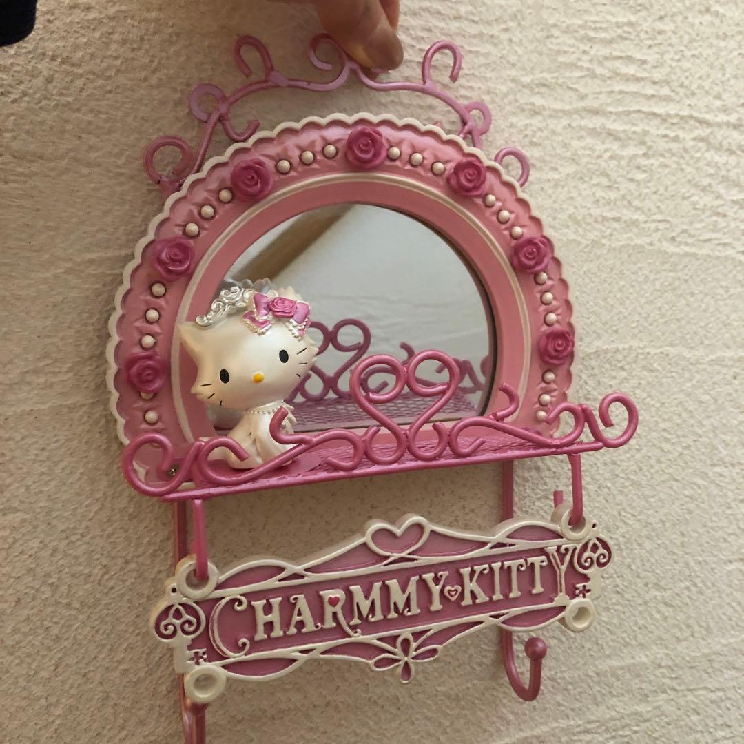 未使用　2005 Sanrio 激レア　チャーミーキティ　ミラーフック　レトロ