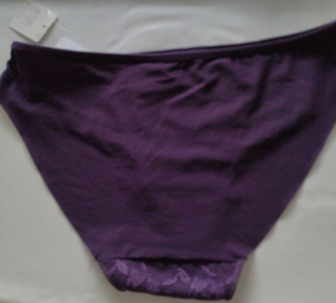 パープル レース ブラジャーD75＆ショーツL