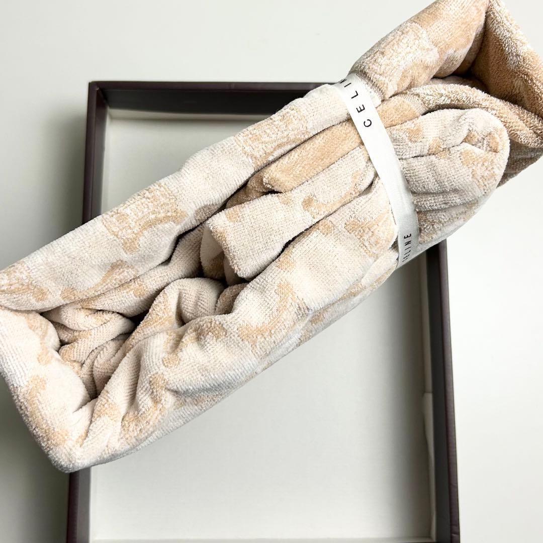 未使用✴︎セリーヌ/タオルケット/マカダム柄/東京西川/日本製/高級/ギフト/総柄