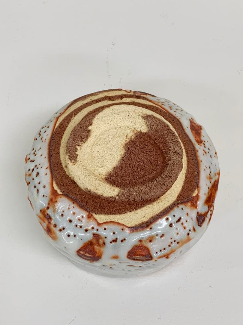 安東日出武　練込志野茶碗　最上位作　抹茶茶碗 茶道具