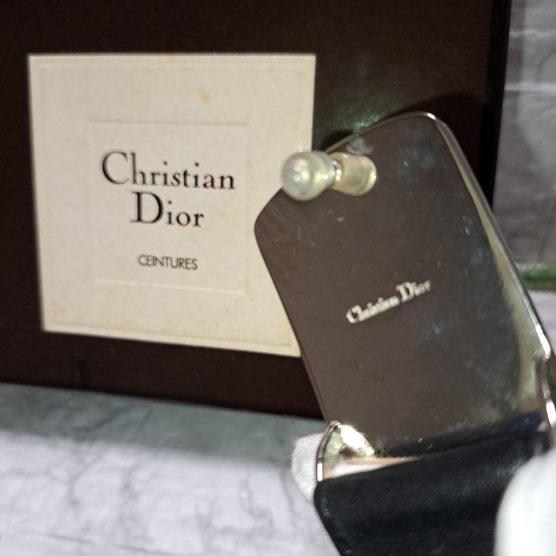 ✨️新品未使用✨️Christian Dior ディオール黒 ベルト専用 箱付