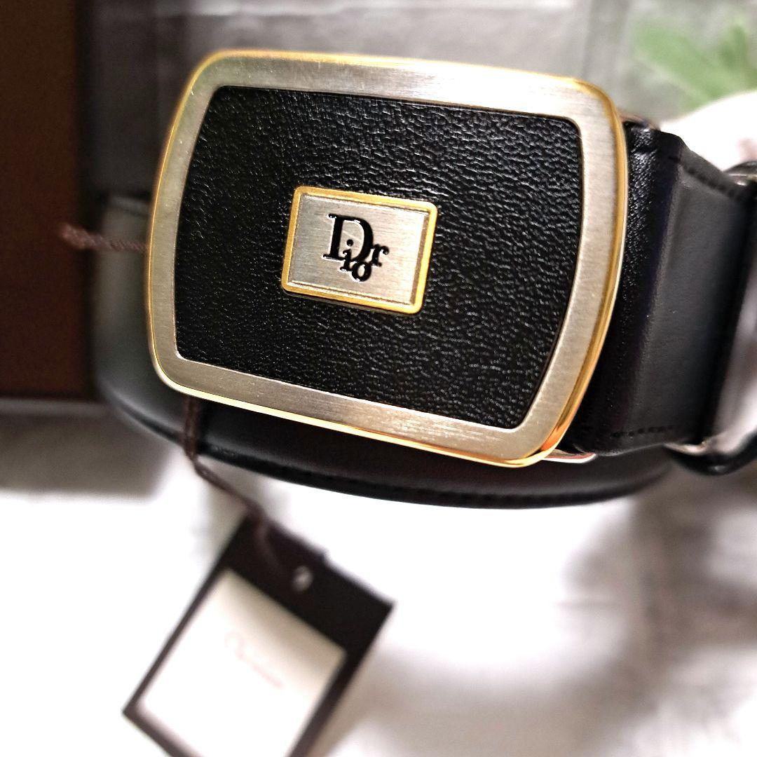 ✨️新品未使用✨️Christian Dior ディオール黒 ベルト専用 箱付