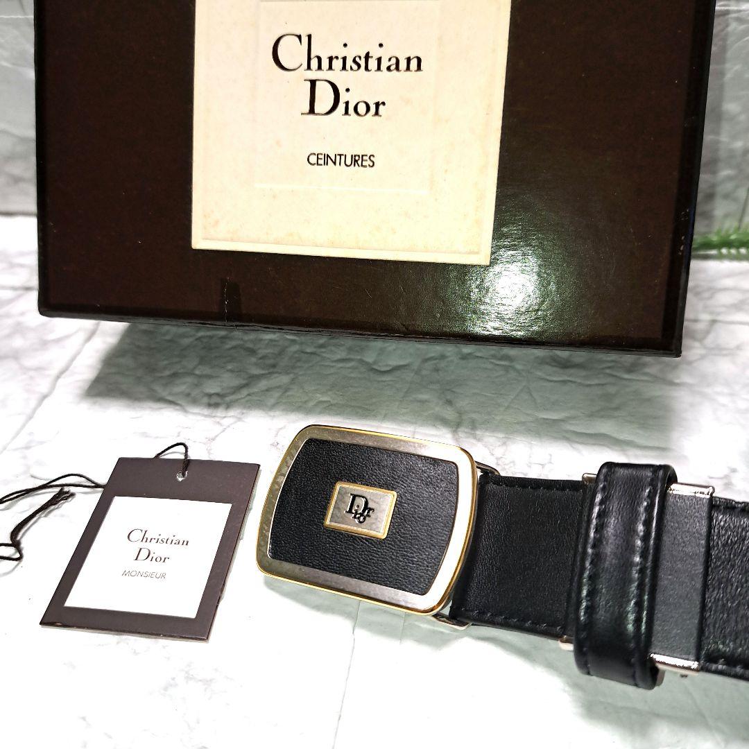 ✨️新品未使用✨️Christian Dior ディオール黒 ベルト専用 箱付