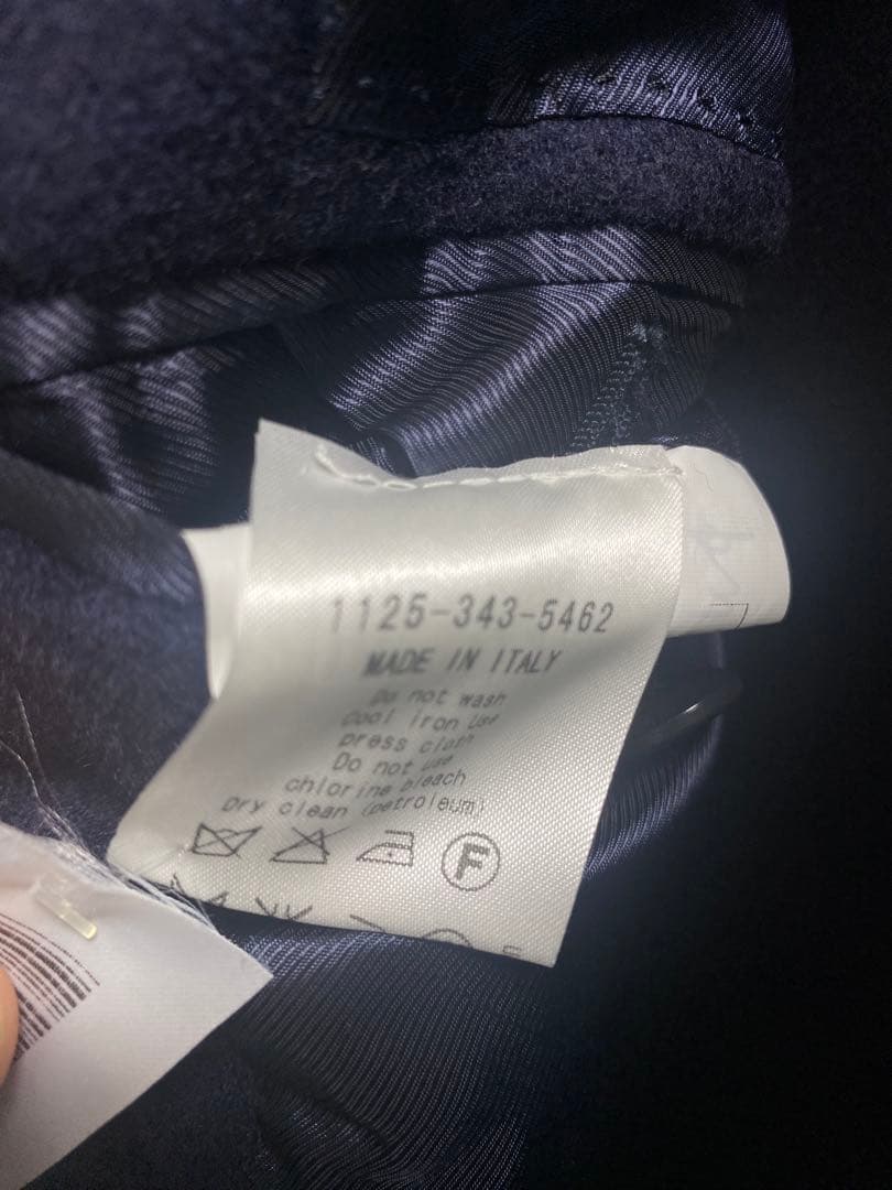 ザキ王ERRICOFORMICOLAチェスターコートネイビー　48