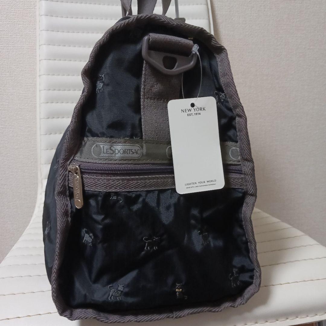 2057　レスポートサック　ボストンバッグ　刺繍　ネコ　2way　タグ付き新品