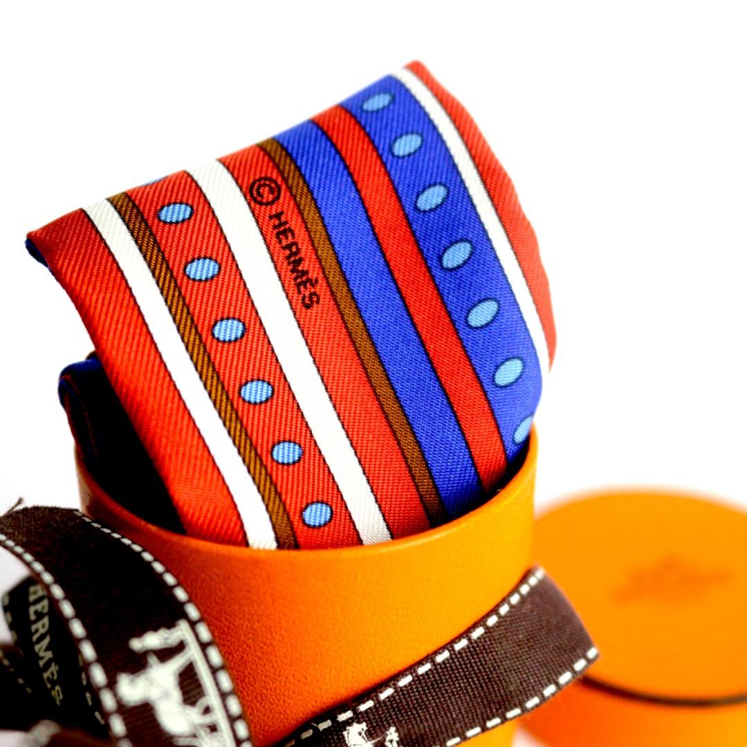 新品・未使用 HERMÈS Twilly エルメス ツイリー スカーフ シルク
