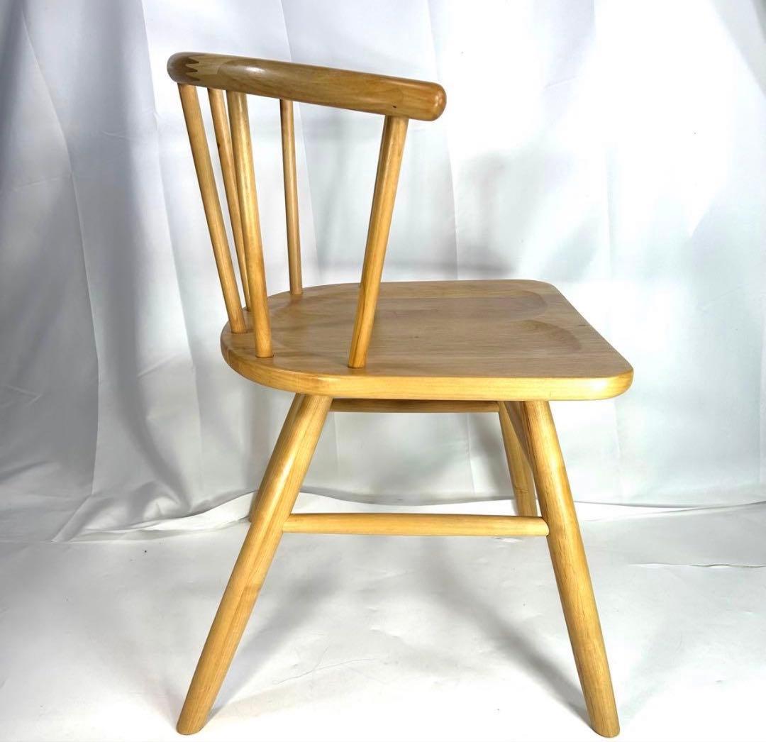 【送料無料】MUJI 無印良品 オークアームチェア・丸脚　ダイニングチェア