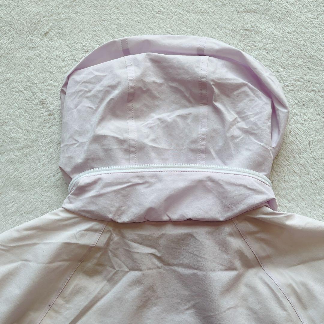 未使用級　アダバット　レインウエア　パンツ　フード　半袖　長袖　収納　パープル