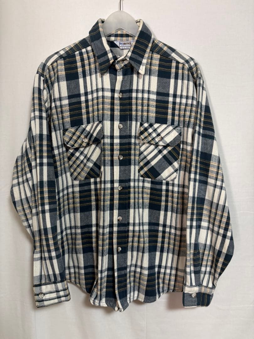 FIVE BROTHER ファイブブラザー 三角タグ ネルシャツ ヴィンテージ