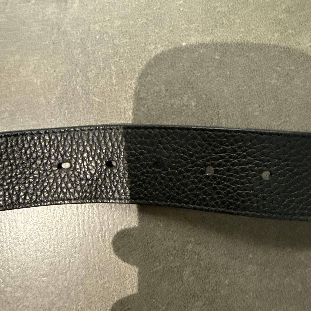 ルイヴィトンサンチュール LVロゴバックル レザーベルト　125cm