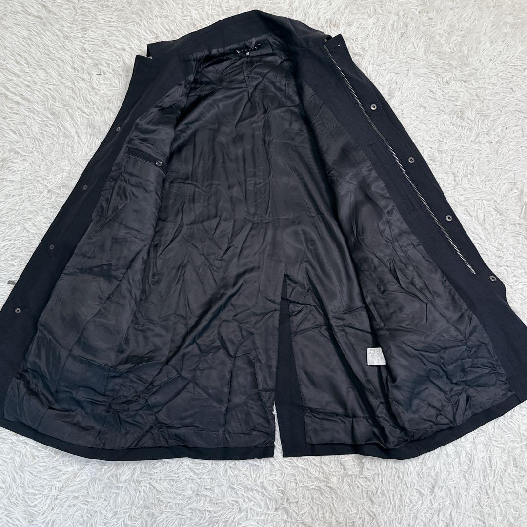 Theory　セオリー　メンズ　ステンカラーコート　黒　40 ダブルジップ