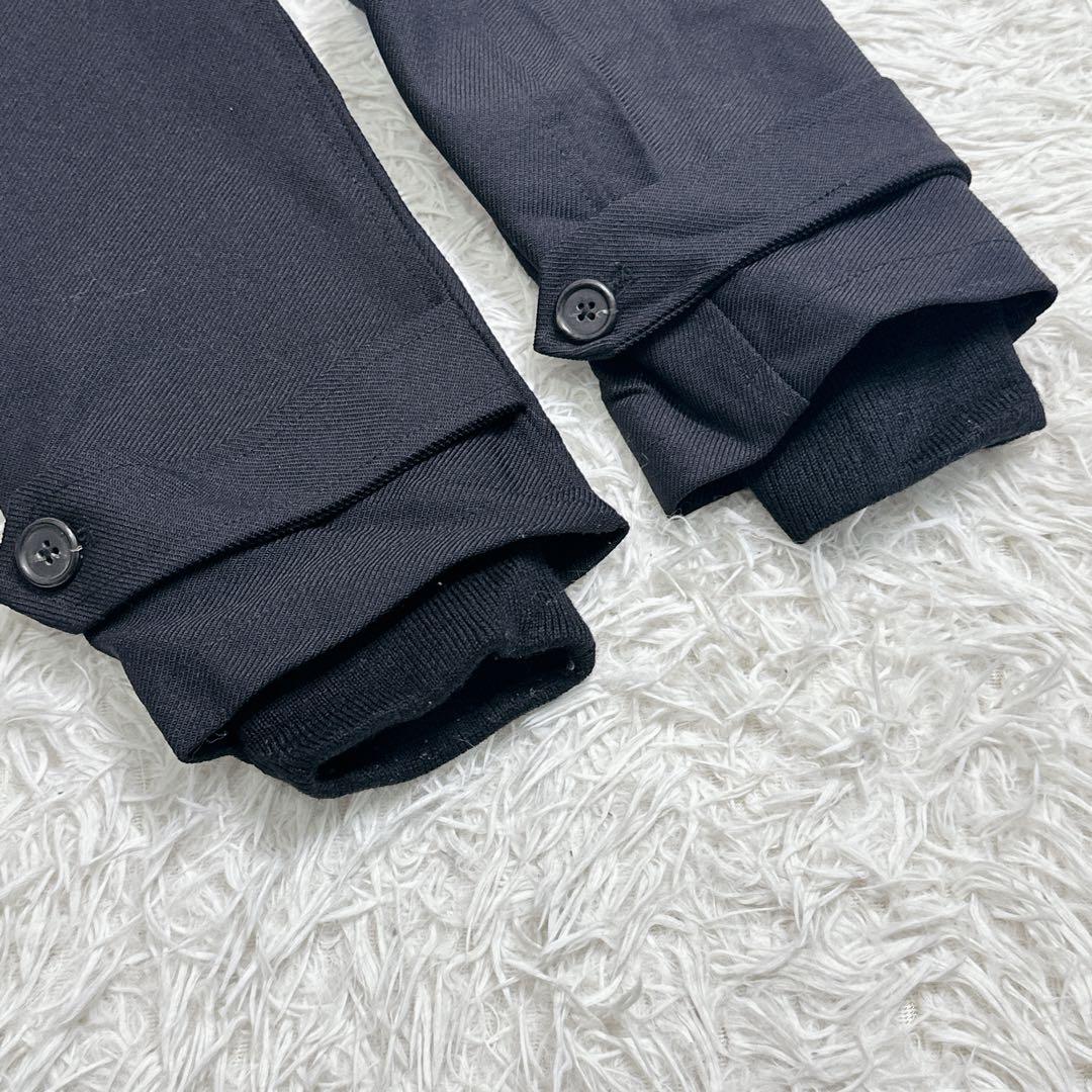 Theory　セオリー　メンズ　ステンカラーコート　黒　40 ダブルジップ