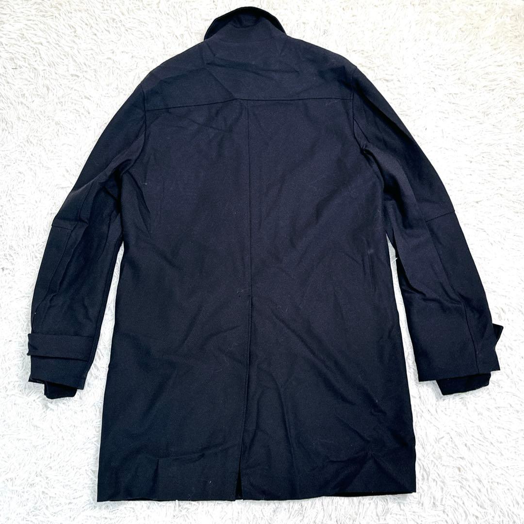 Theory　セオリー　メンズ　ステンカラーコート　黒　40 ダブルジップ