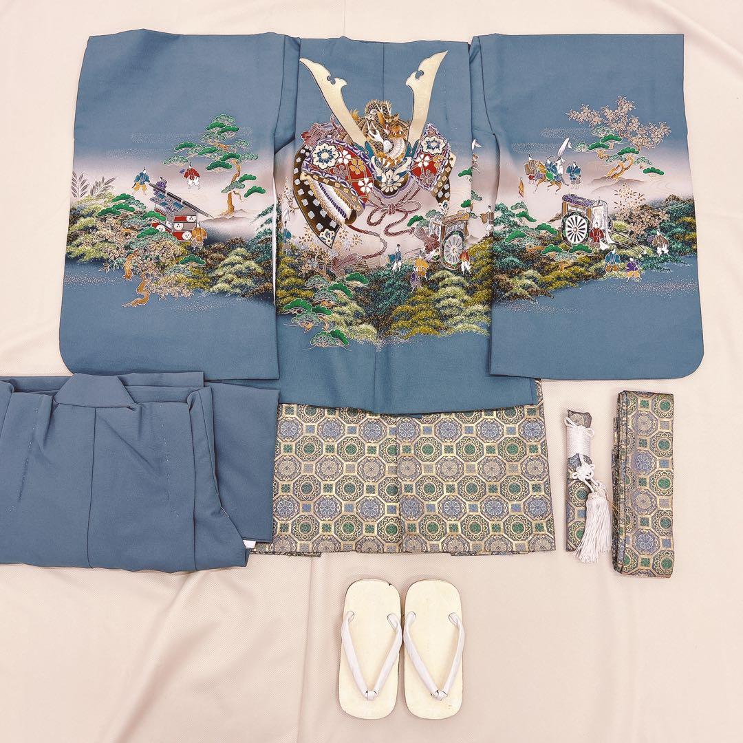 【keiko様】七五三5歳男の子　羽織袴セット　グレー