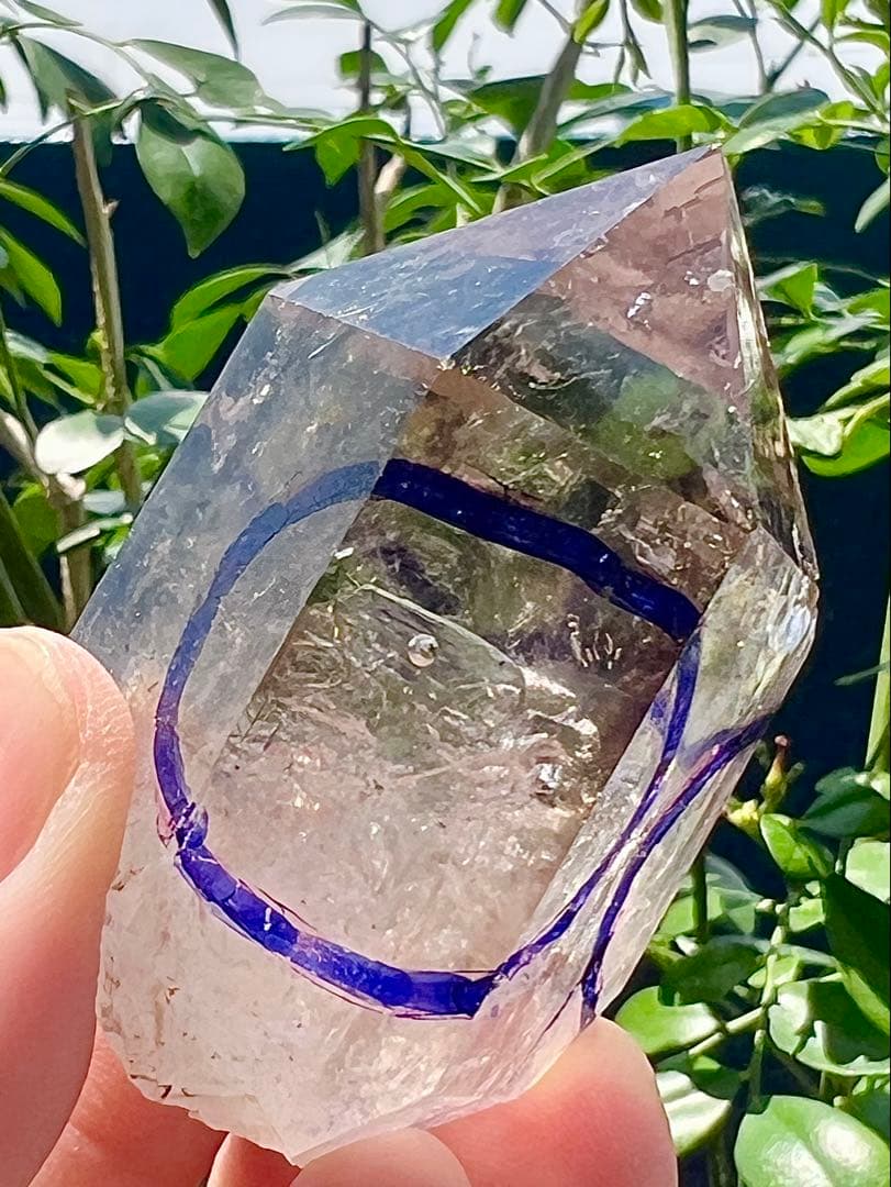 虹入り水入り　パキスタン産　エレスチャルクォーツ　原石水晶　天然石パワーストーン