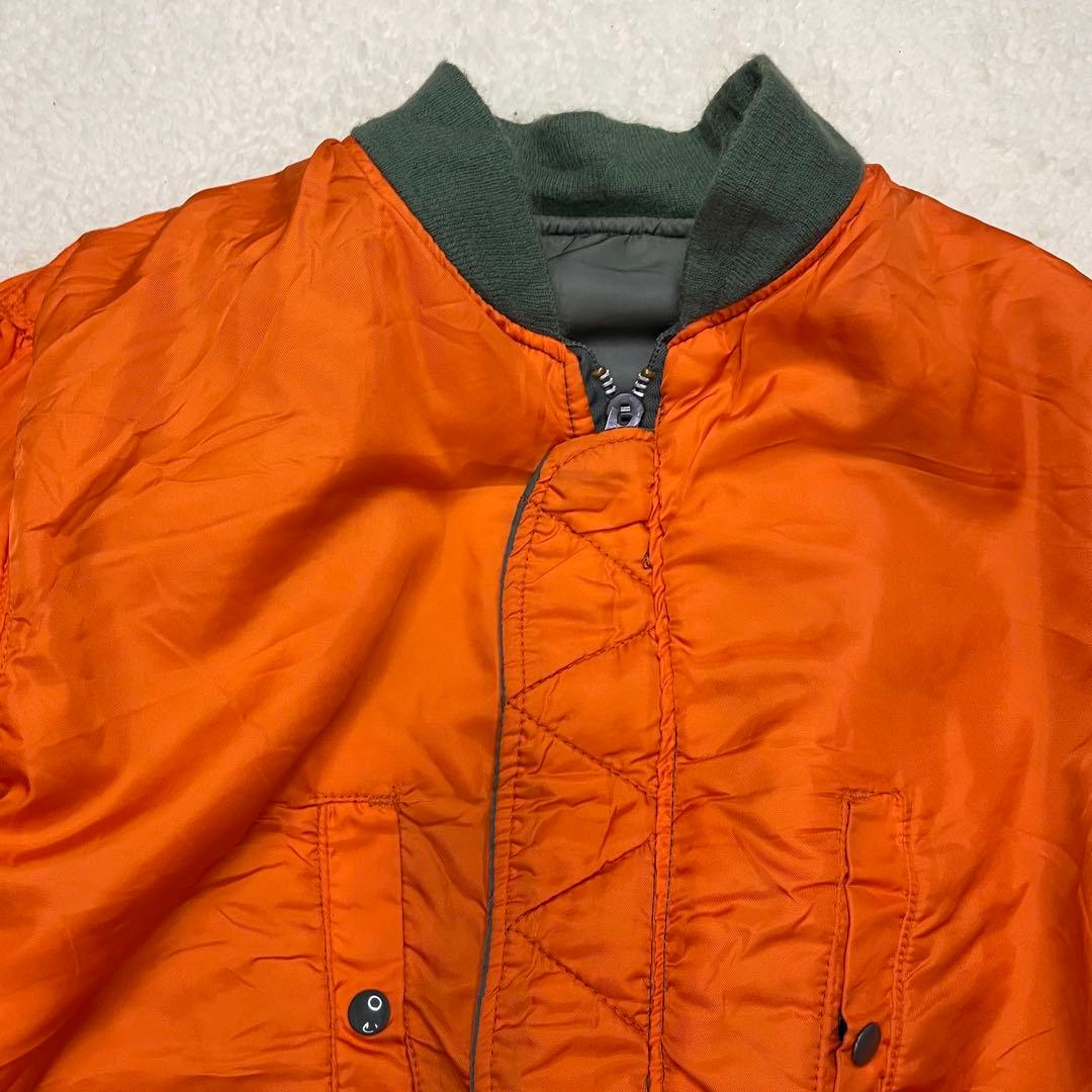 90s USA製 ALPHA jacket アルファ MA-1 短丈 Y2K