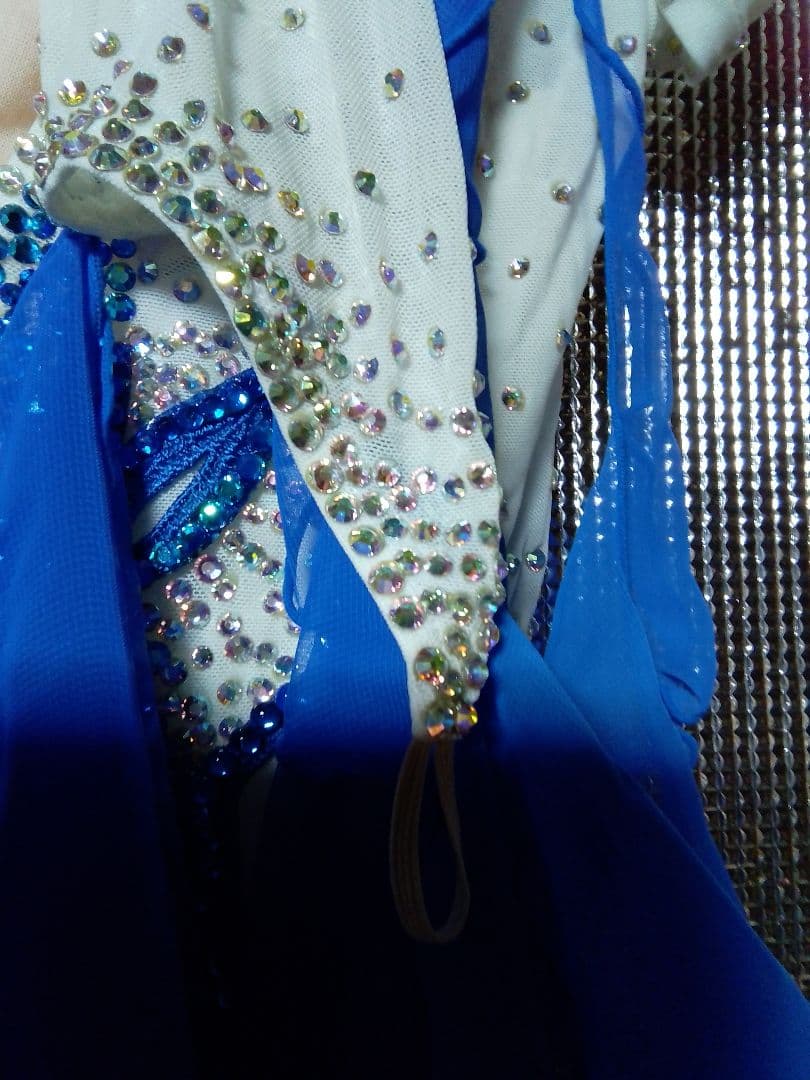 社交ダンス用ドレス 白樺ドレス Mサイズ 衣裳バック有り