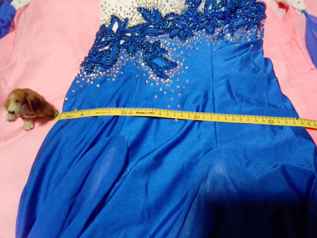 社交ダンス用ドレス 白樺ドレス Mサイズ 衣裳バック有り