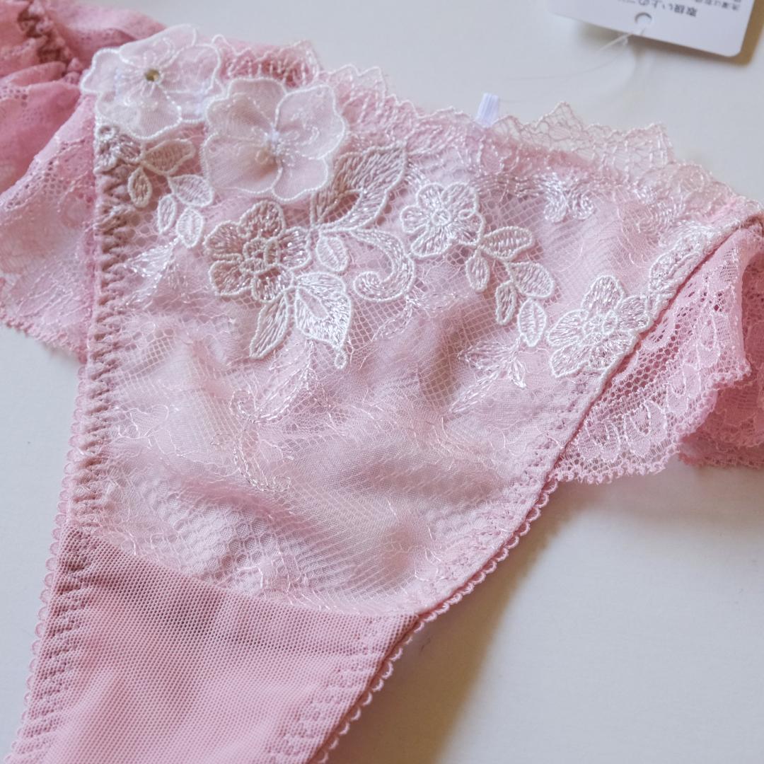 パルファージュ39S♪ブラE70&ショーツM ひも ワコール新品