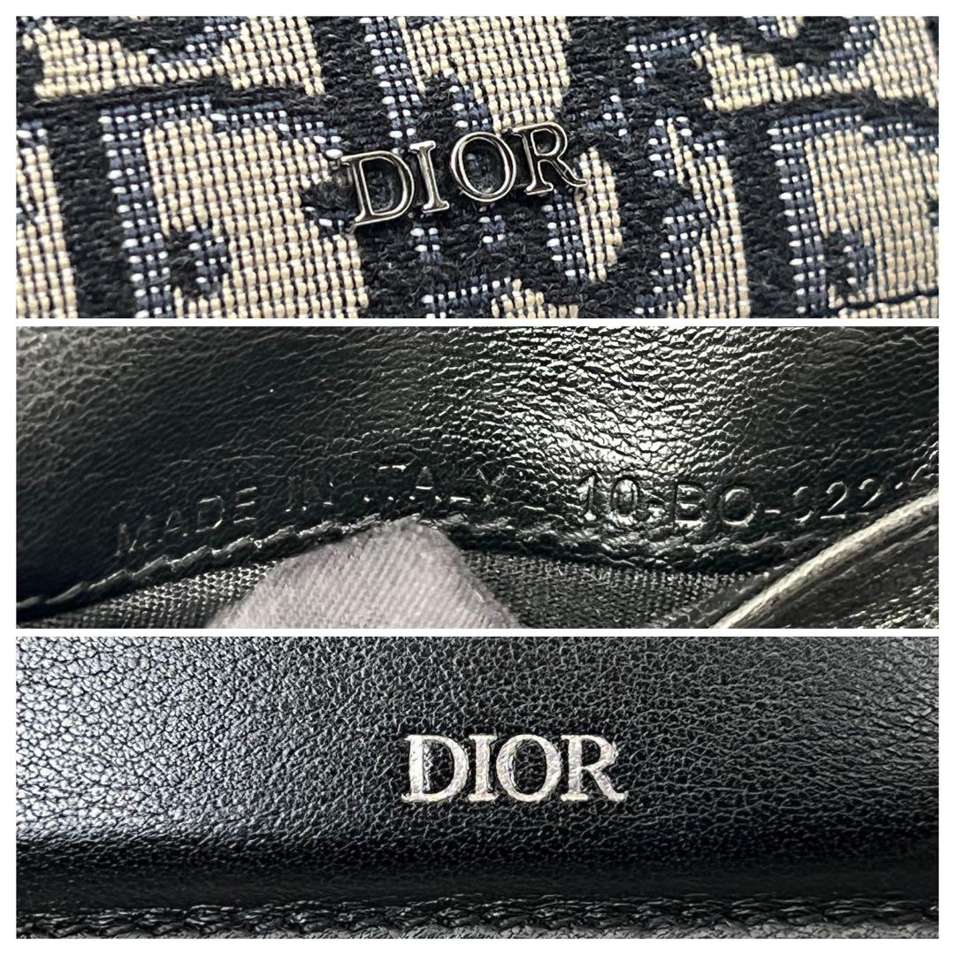 ディオール 【ケース付き】ウォレット 折り財布 ベージュ/ブラック
